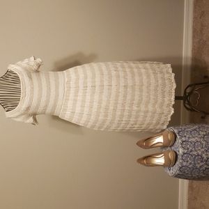 NWT Women's Medium Lucky Brand Oatmeal Gauze Dress